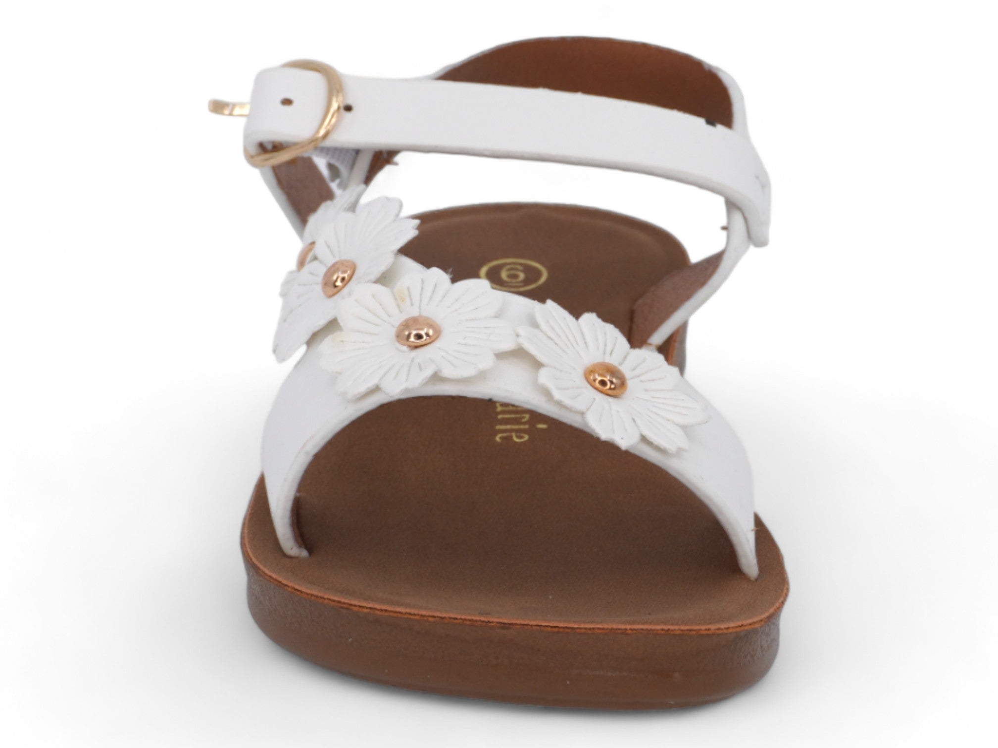 Toddler White Nicoletta Sandal