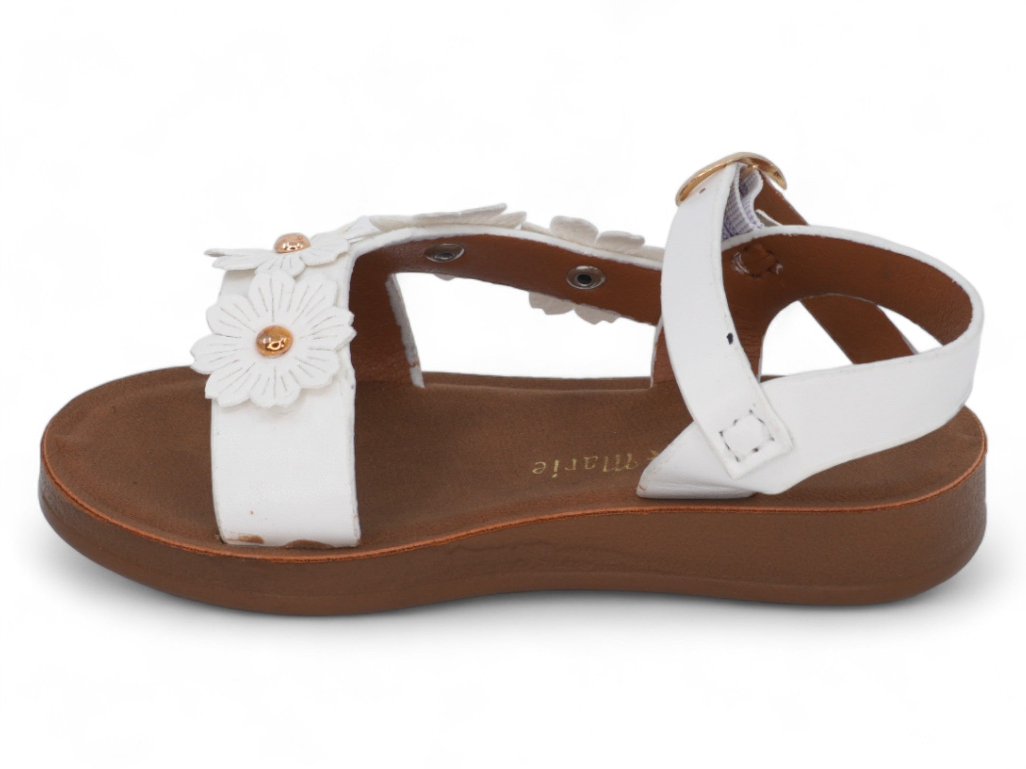 Toddler White Nicoletta Sandal