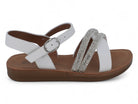 Toddler White Malayah Flat