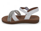 Toddler White Malayah Flat