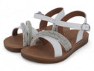 Toddler White Malayah Flat
