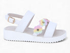 Toddler White Natalia Sandal