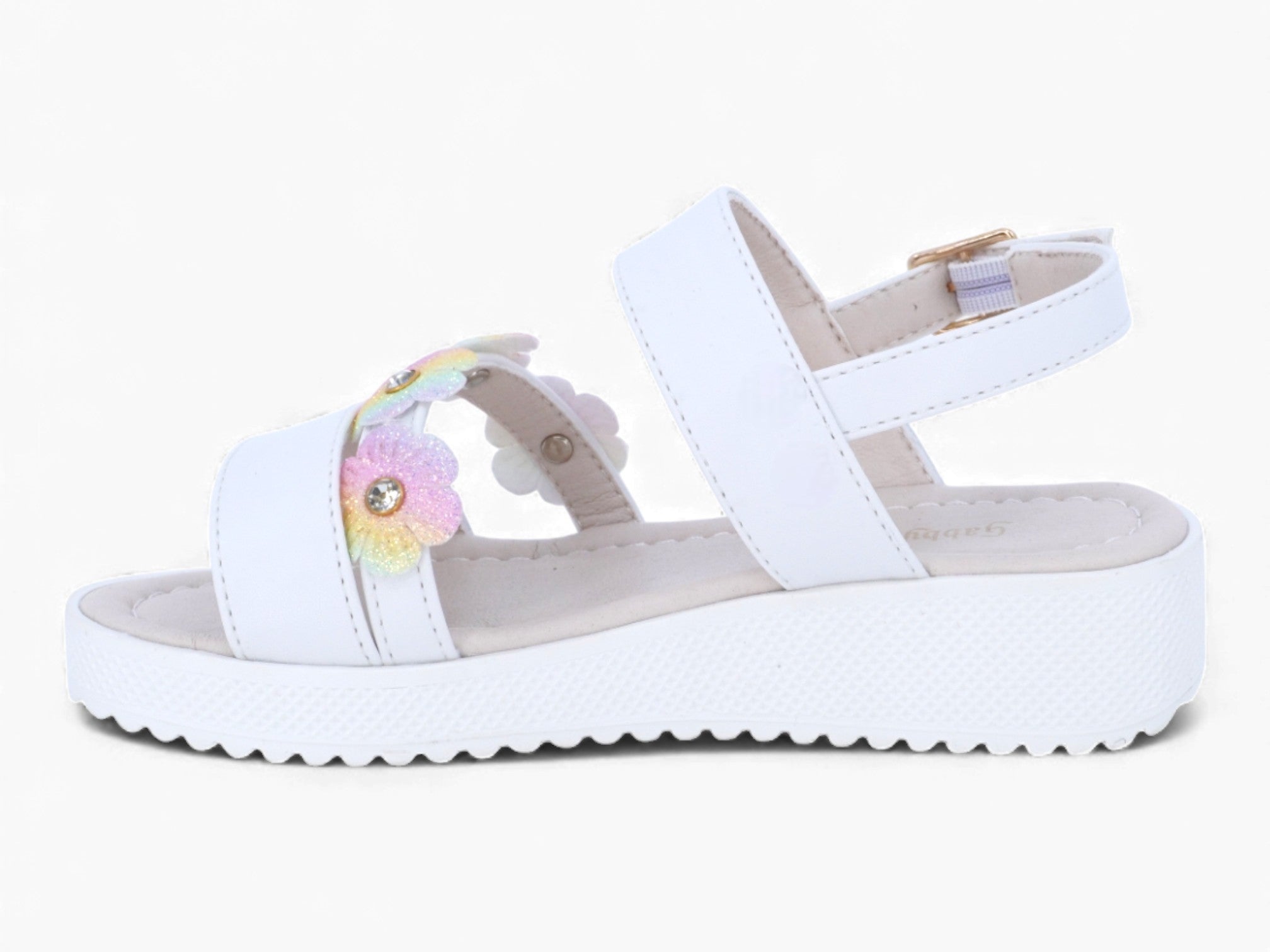 Toddler White Natalia Sandal