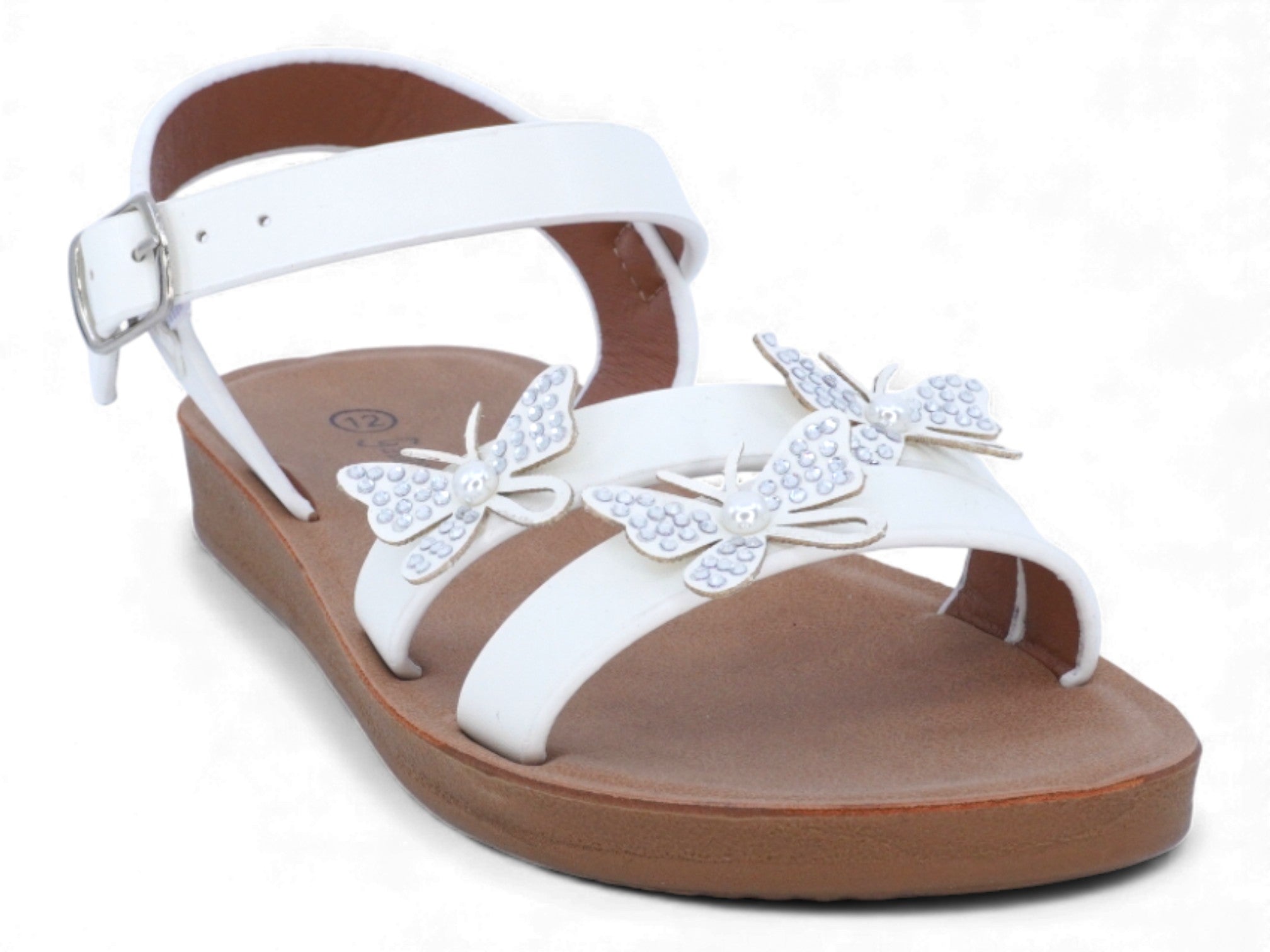 Toddler White Amber Sandal
