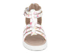 Girls' White Floral Gladiator Platform Sandal