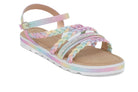 Girls' Rainbow Braided Sandal