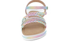 Girls' Rainbow Braided Sandal