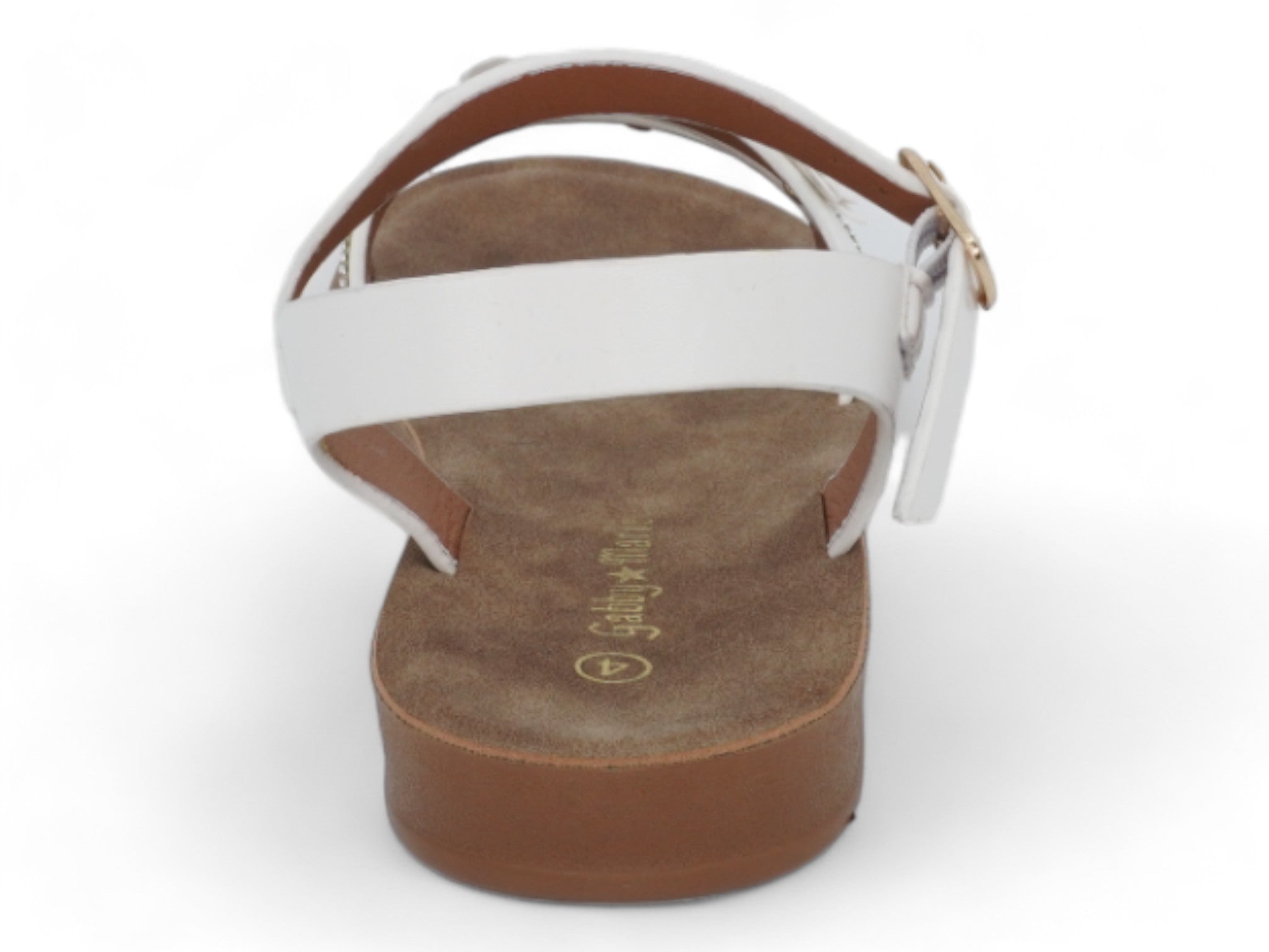 Girls' White Giorgia Sandal