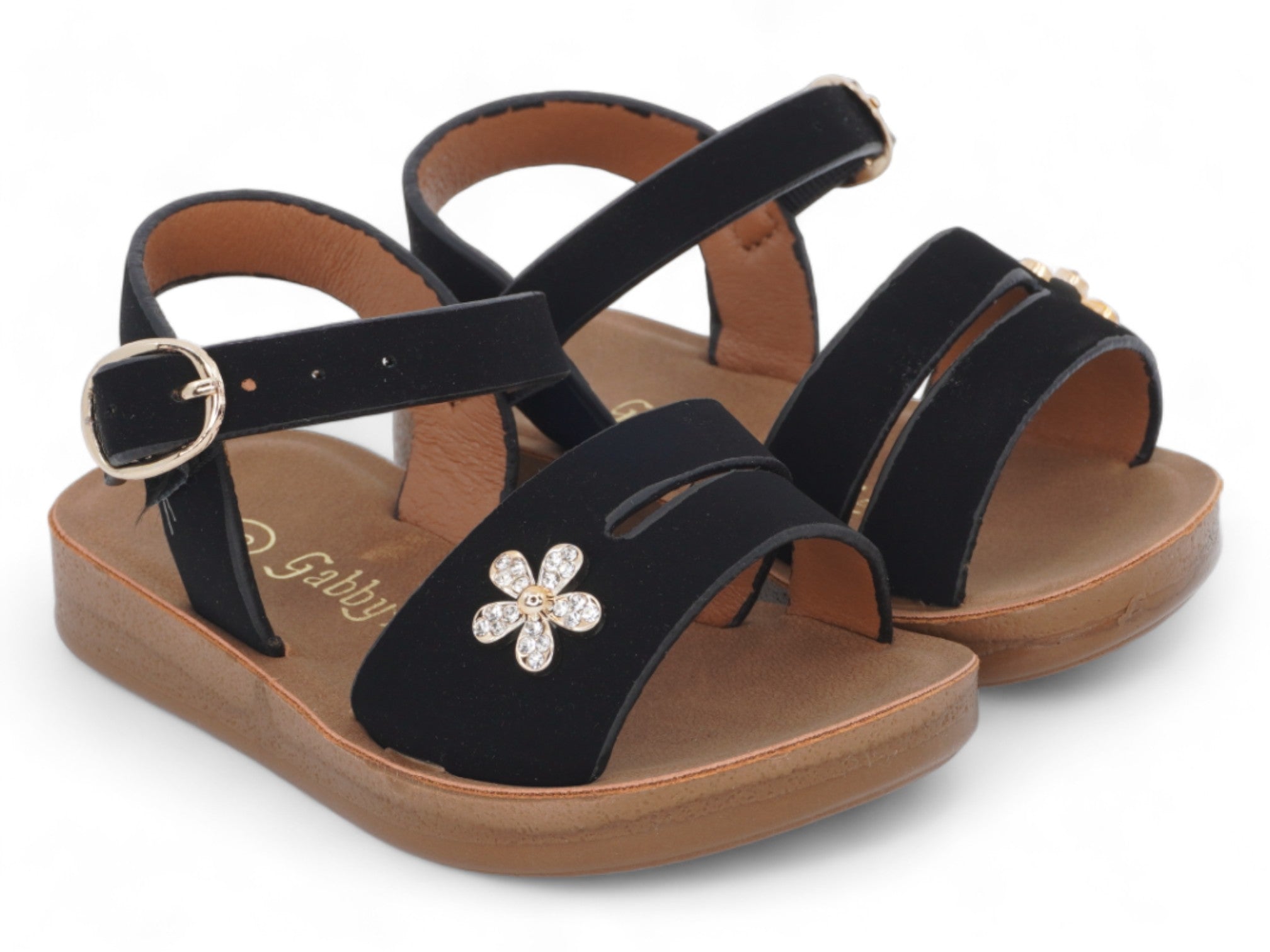 Girls' Black Trinity Sandal