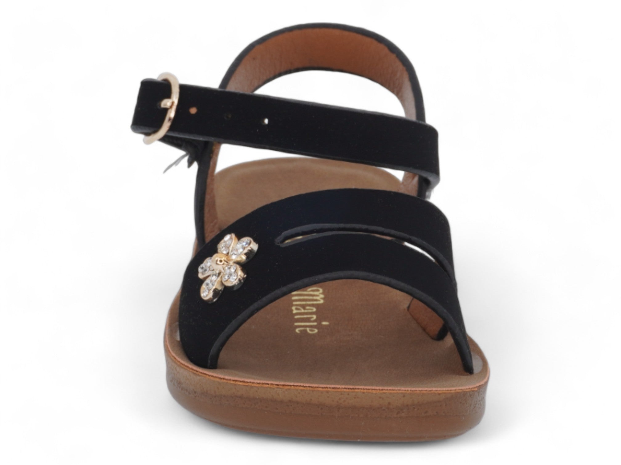 Girls' Black Trinity Sandal
