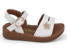 Girls' White Trinity Sandal