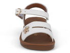 Girls' White Trinity Sandal