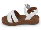 Girls' White Trinity Sandal