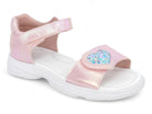 Girls' Pink Heart Sport Sandal