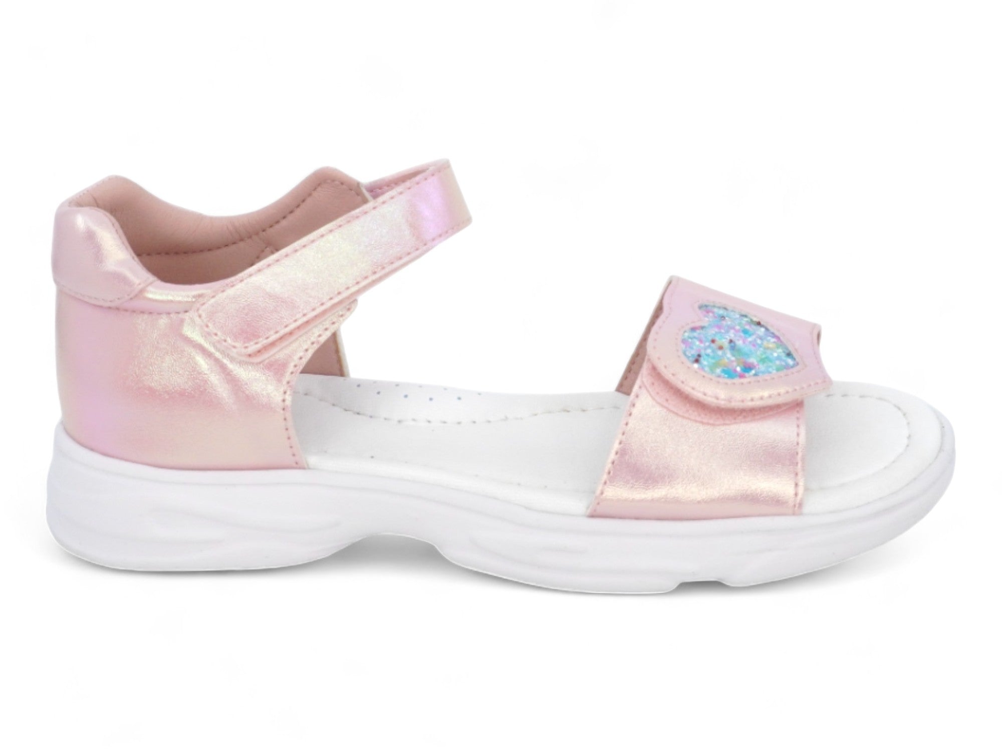 Girls' Pink Heart Sport Sandal