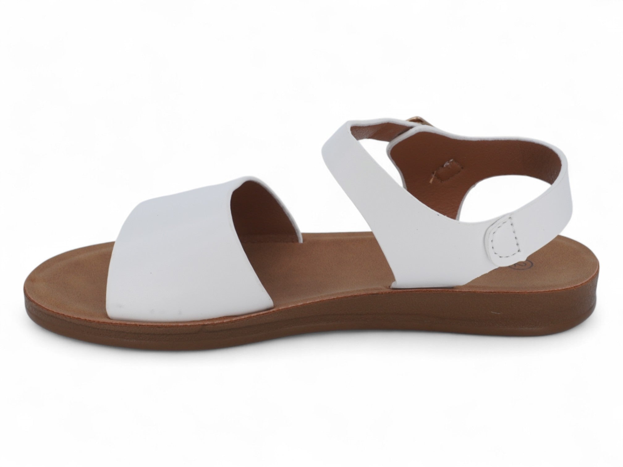 Girls'' White Mazie Flat