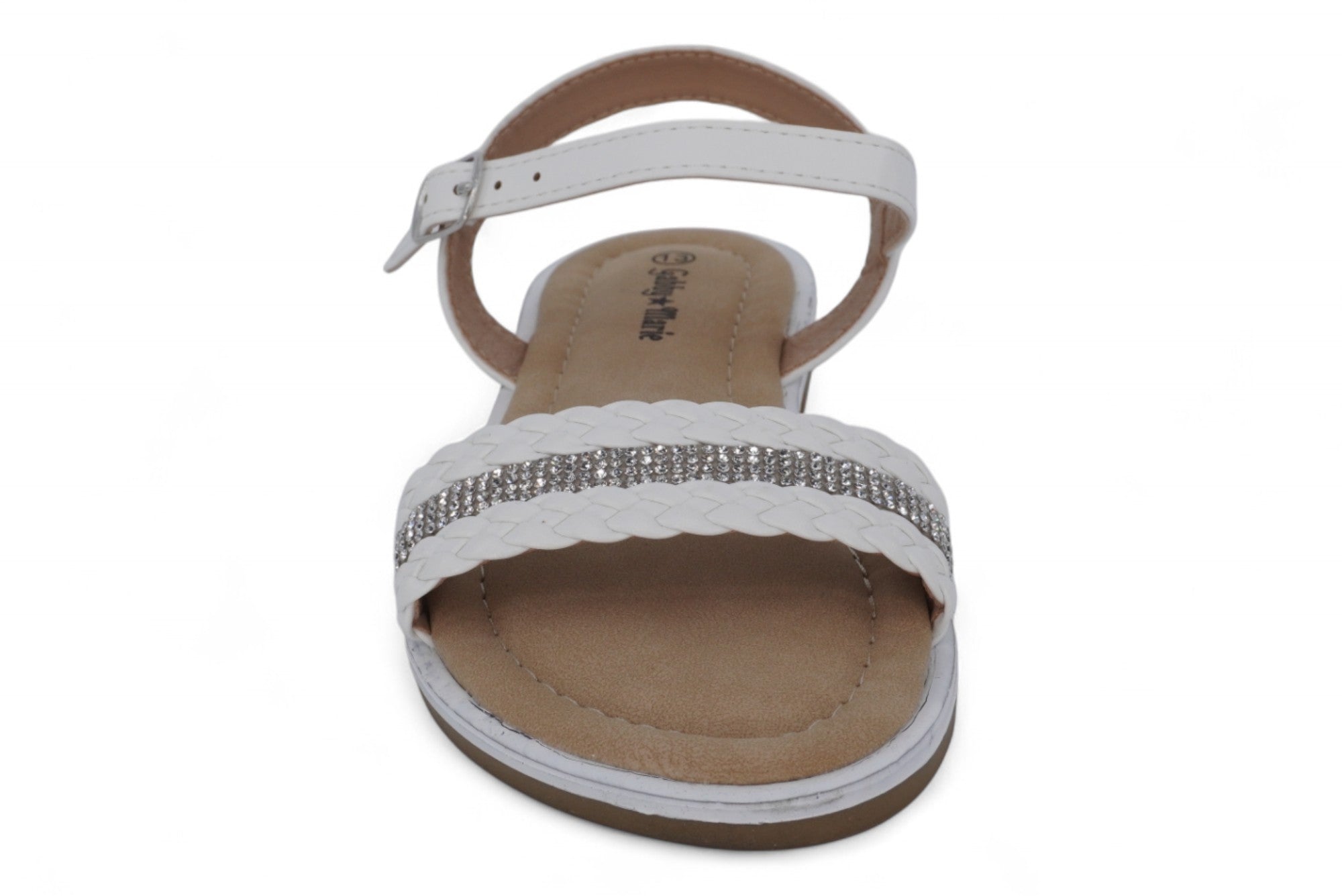 Girls' White Issa Sandal
