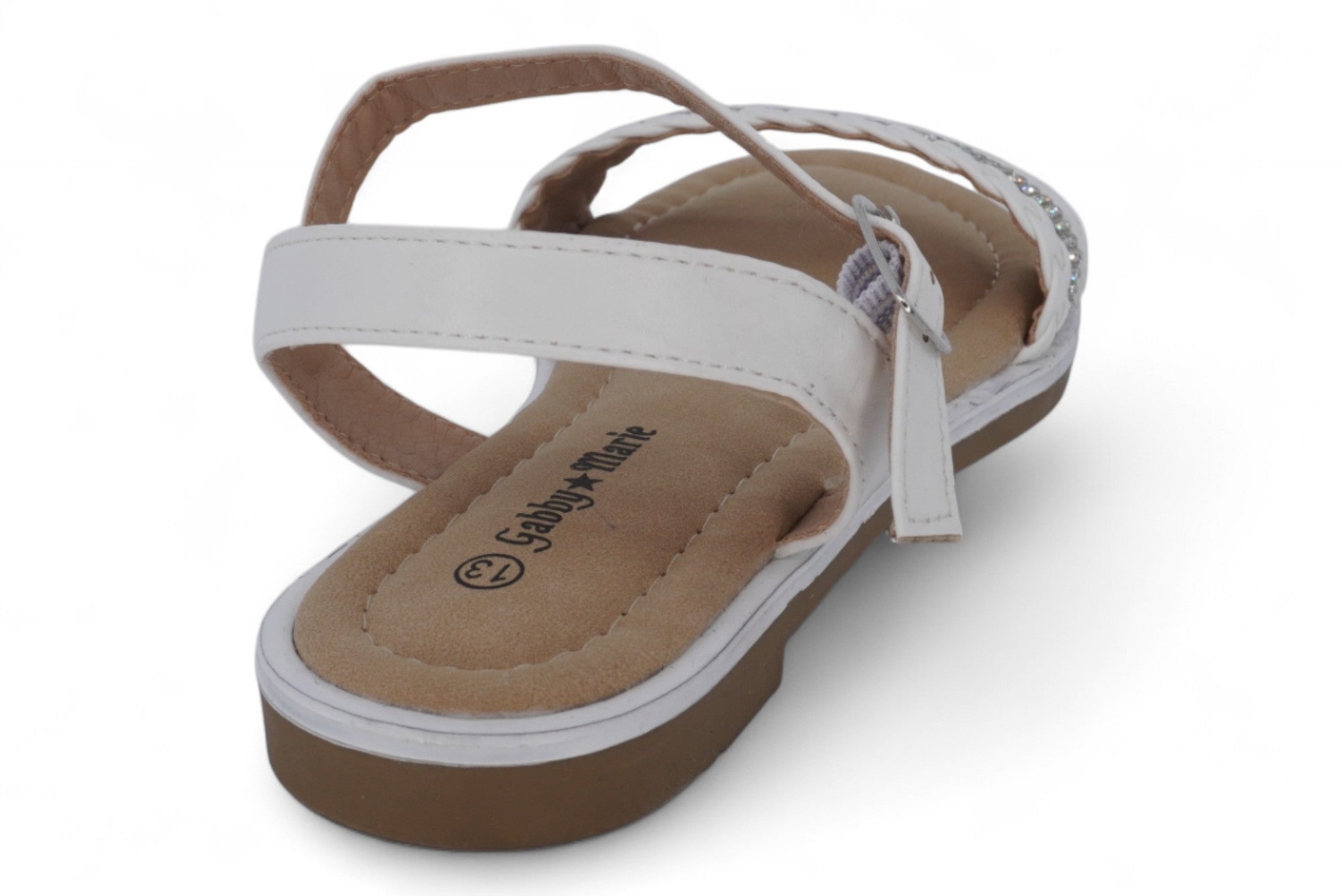 Girls' White Issa Sandal