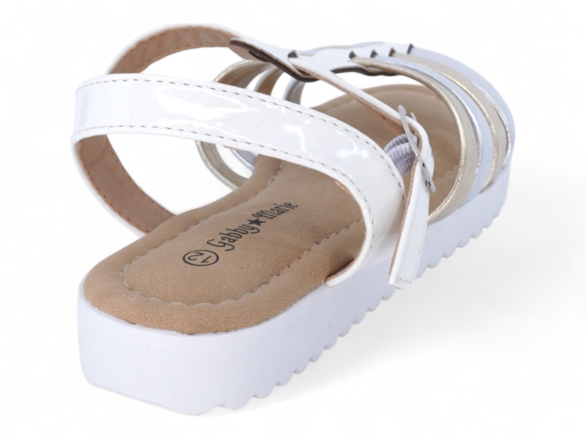 Girls' White Isla Sandal