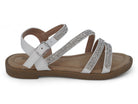 Girls' White Hailey Sandal
