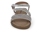 Girls' White Hailey Sandal