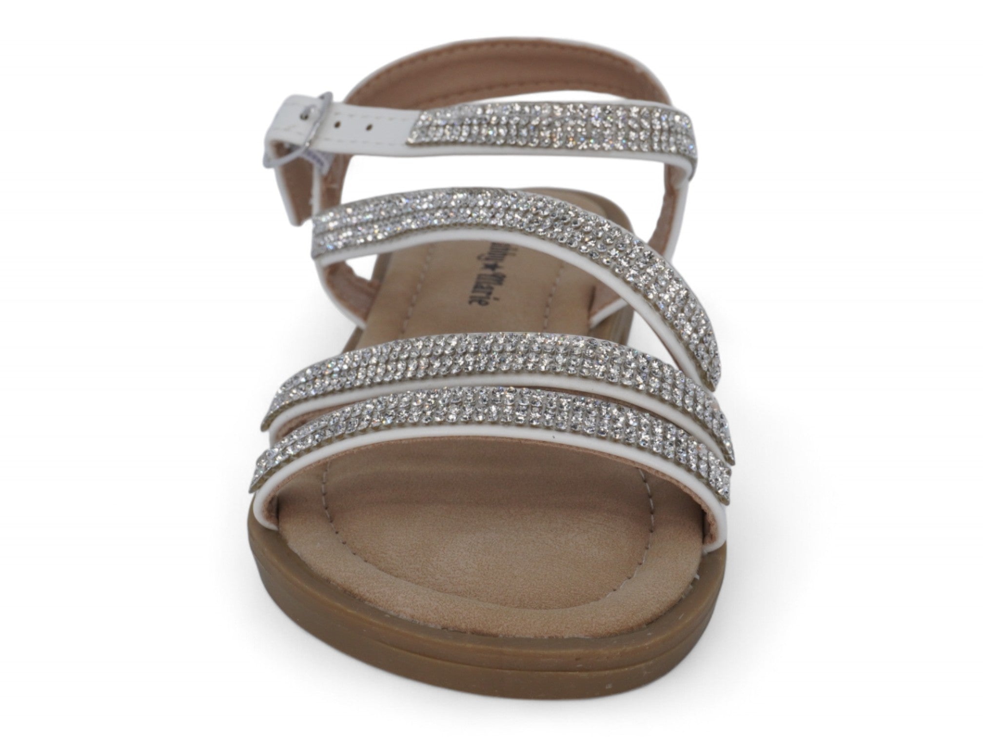 Girls' White Hailey Sandal