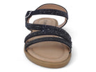 Girls' Black Hailey Sandals
