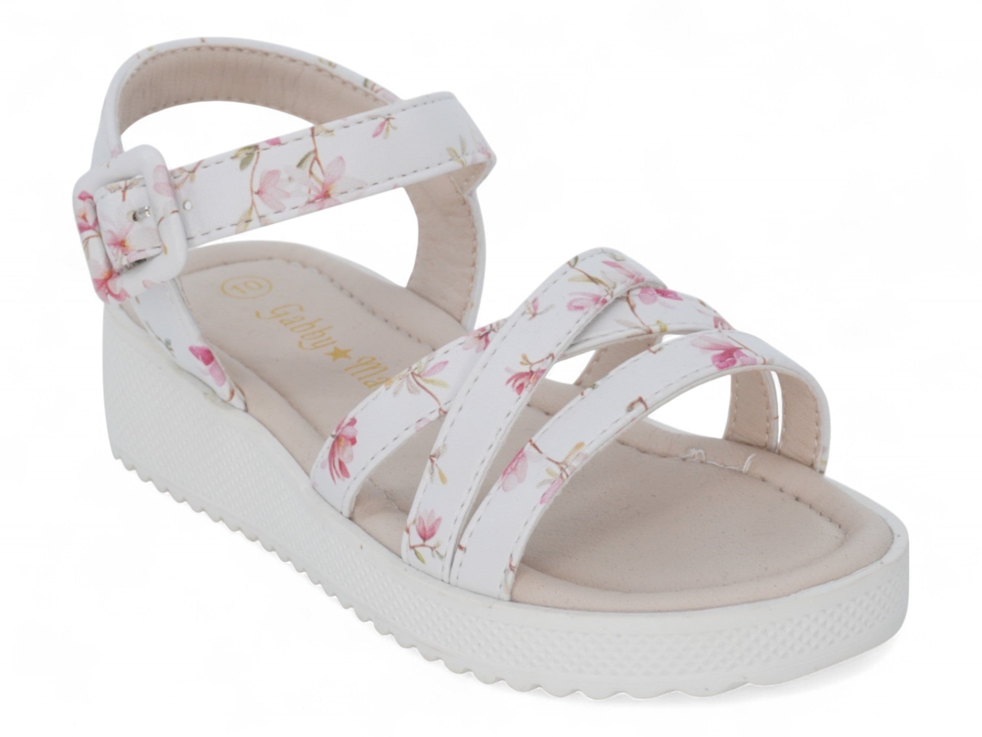 Girls White Judy Sandal