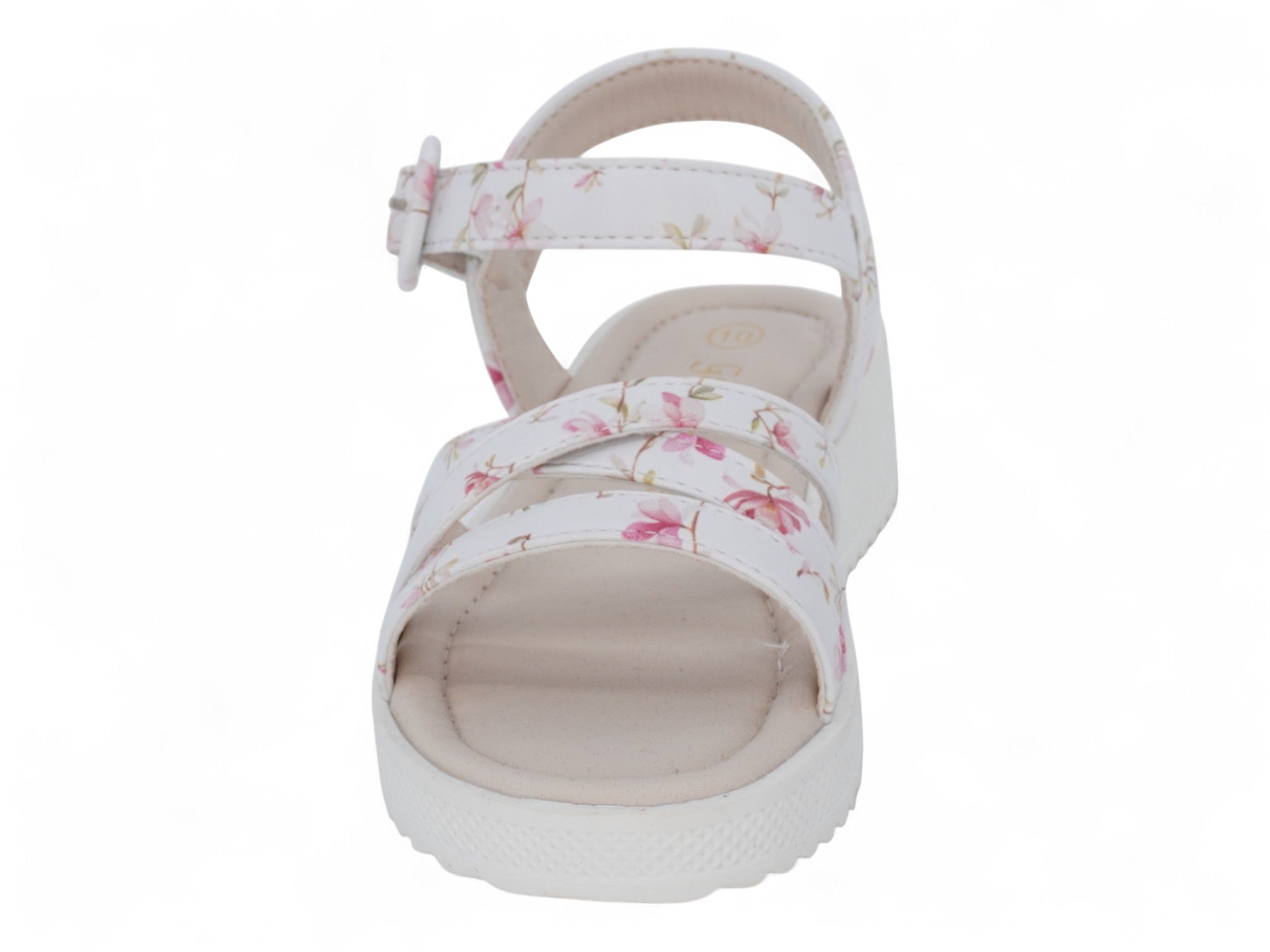 Girls White Judy Sandal