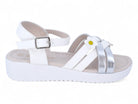 Girls' White Amelia Sandal