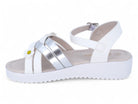 Girls' White Amelia Sandal
