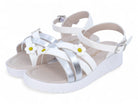 Girls' White Amelia Sandal