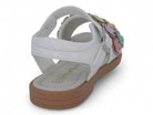 Girls' White Flora Sandal