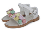 Girls' White Flora Sandal