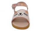 Girls Nude Kitty Cat Sandal
