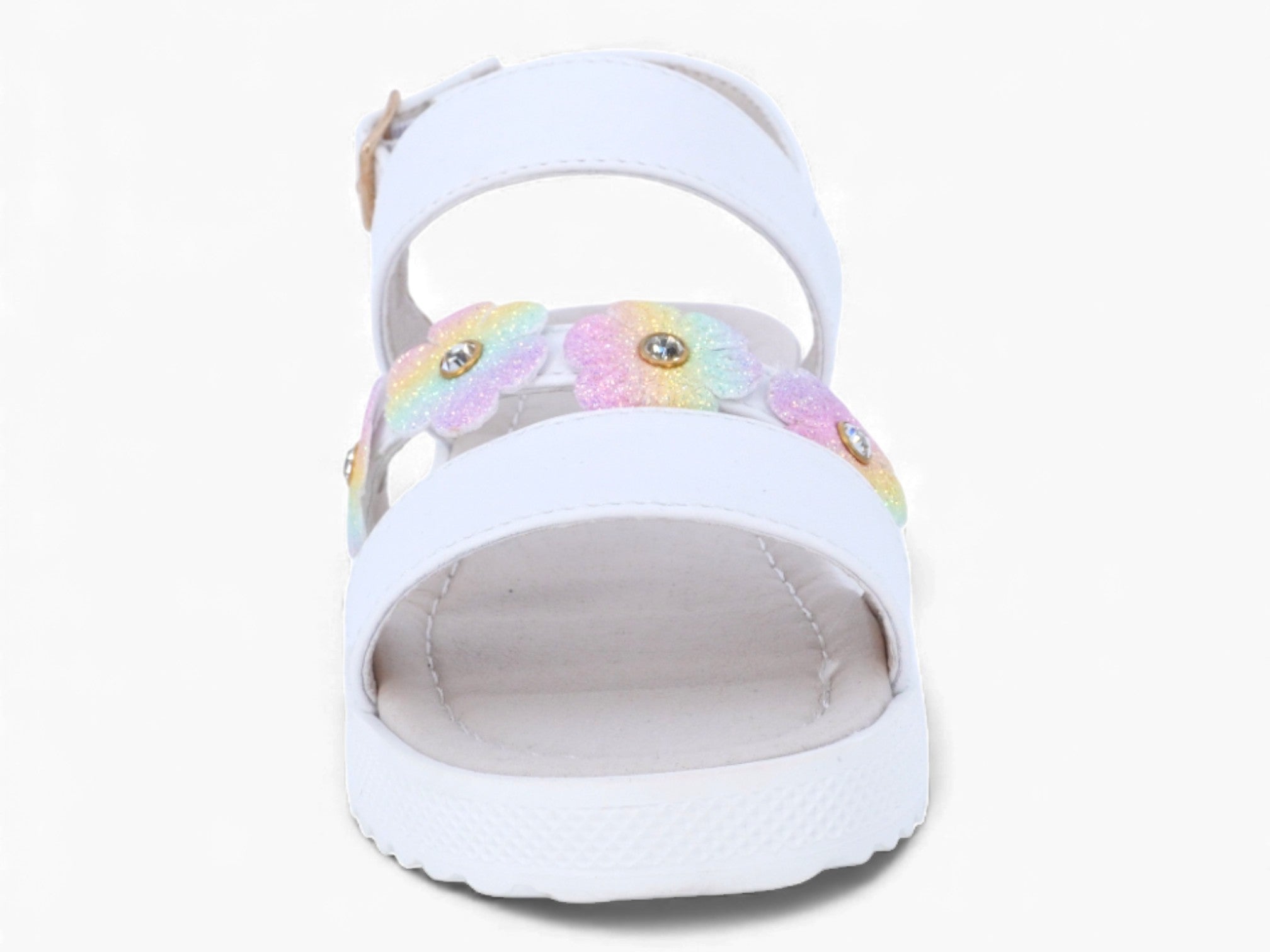 Girls' White Natalia Sandal