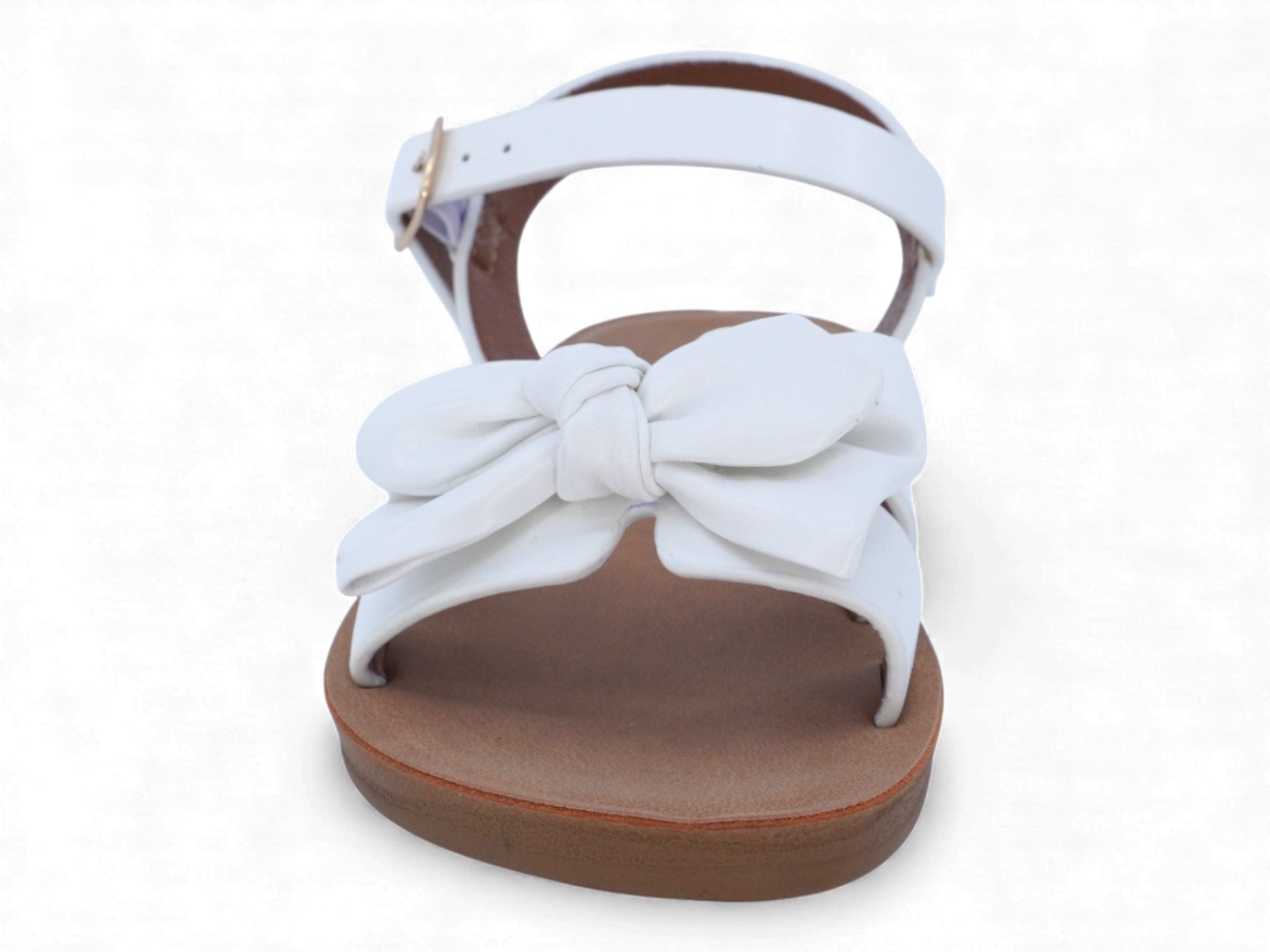 Girls' White Alice Sandal
