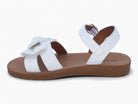 Girls' White Alice Sandal