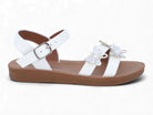 Girls' White Amber Sandal