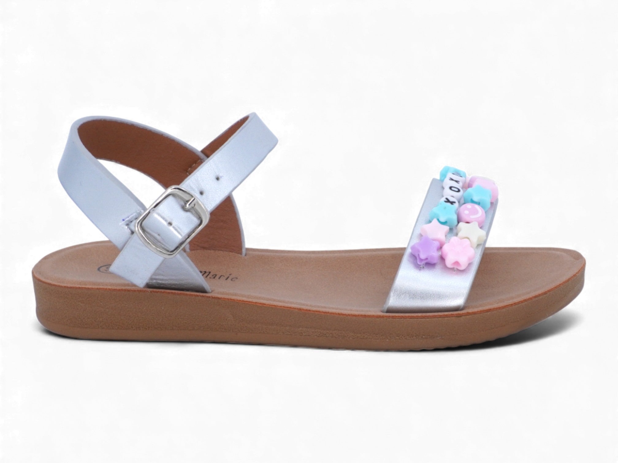 Girls' Silver Candie Sandal