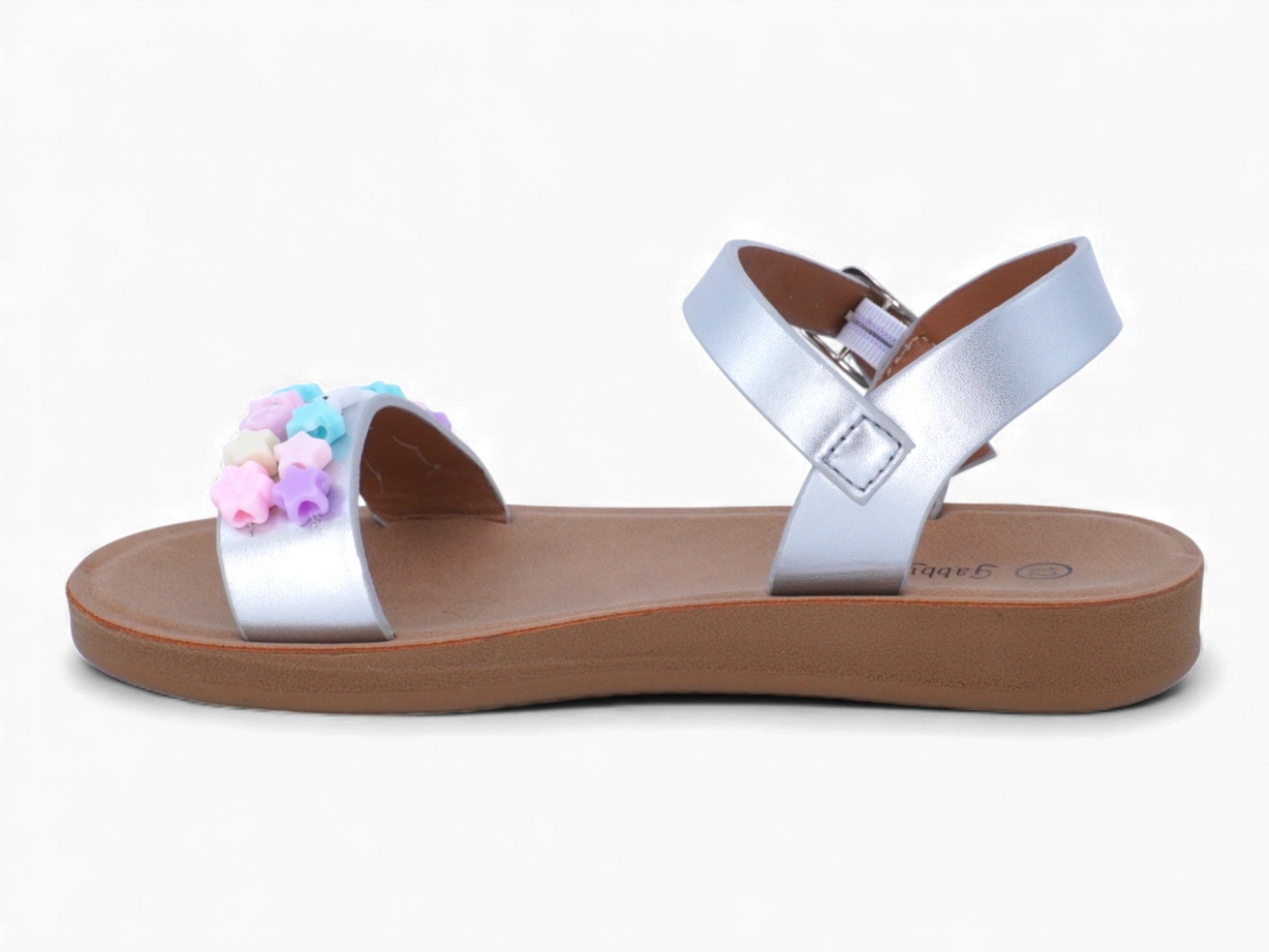 Girls' Silver Candie Sandal