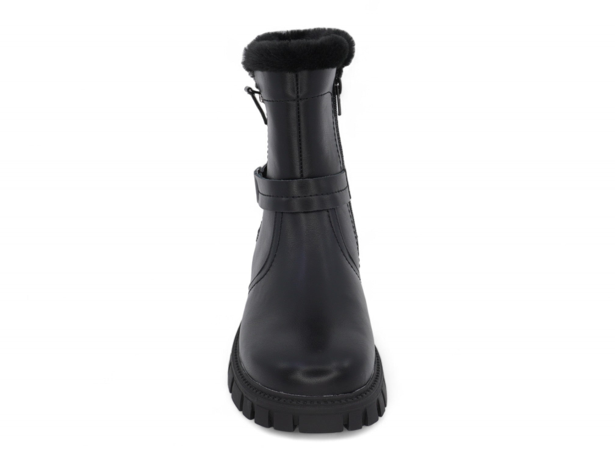 Toddler Black Lena Fur Boot
