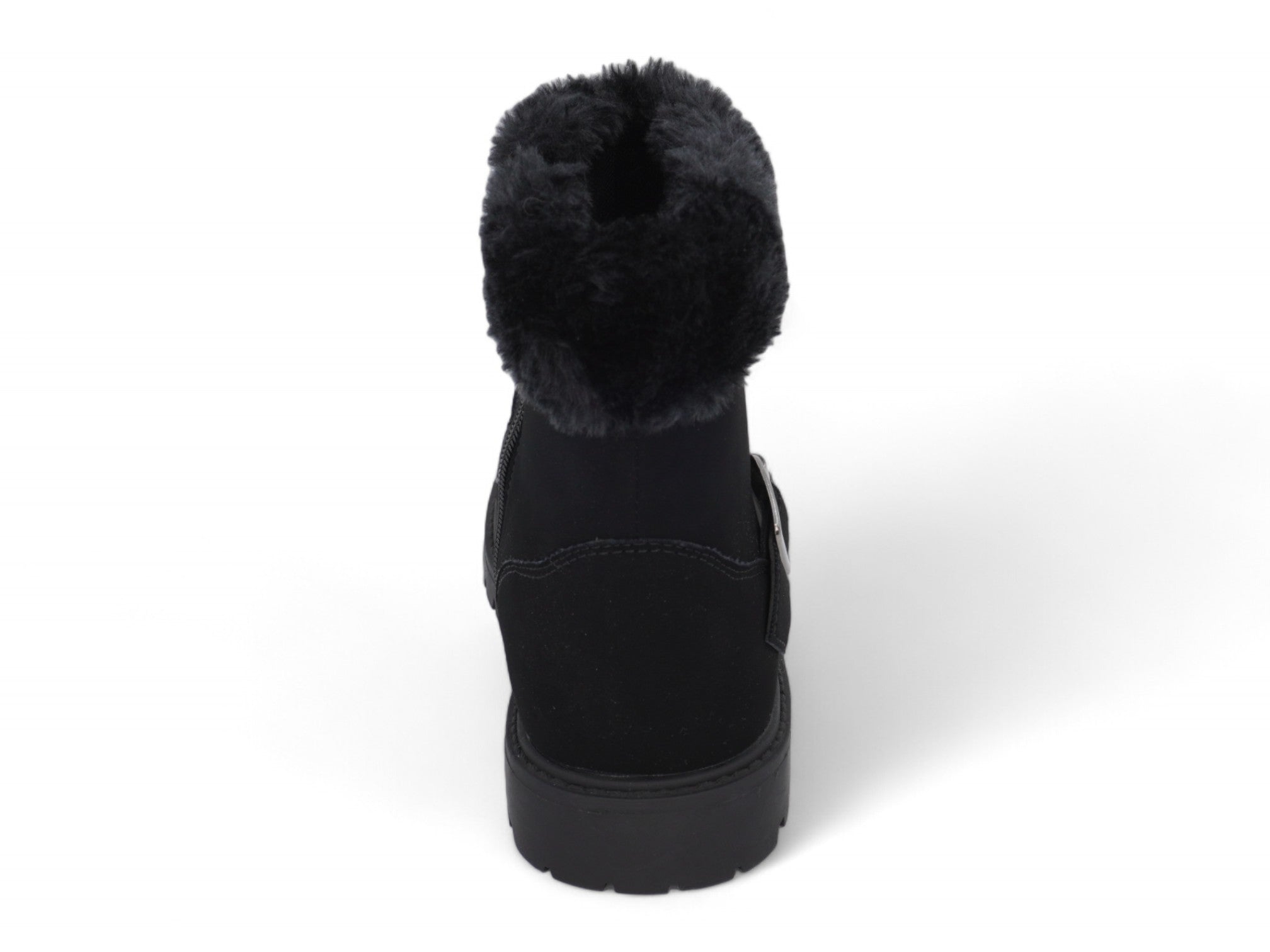 Toddler Black Lynn Fur Boot