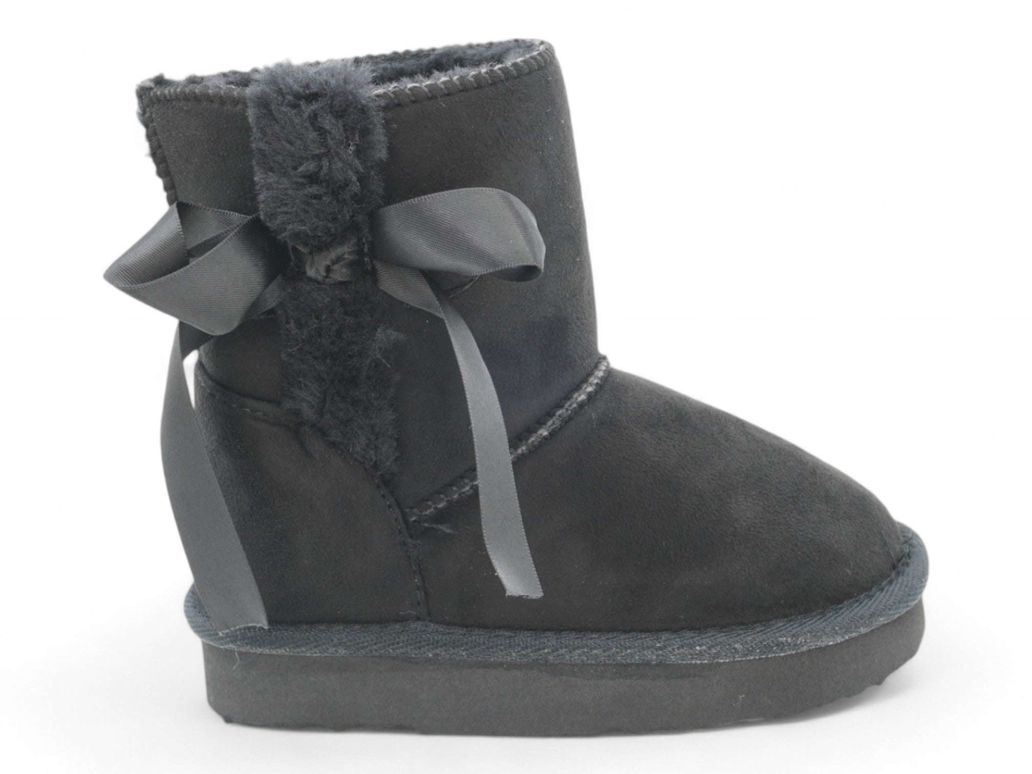 Toddler Black Kara Fur Boot