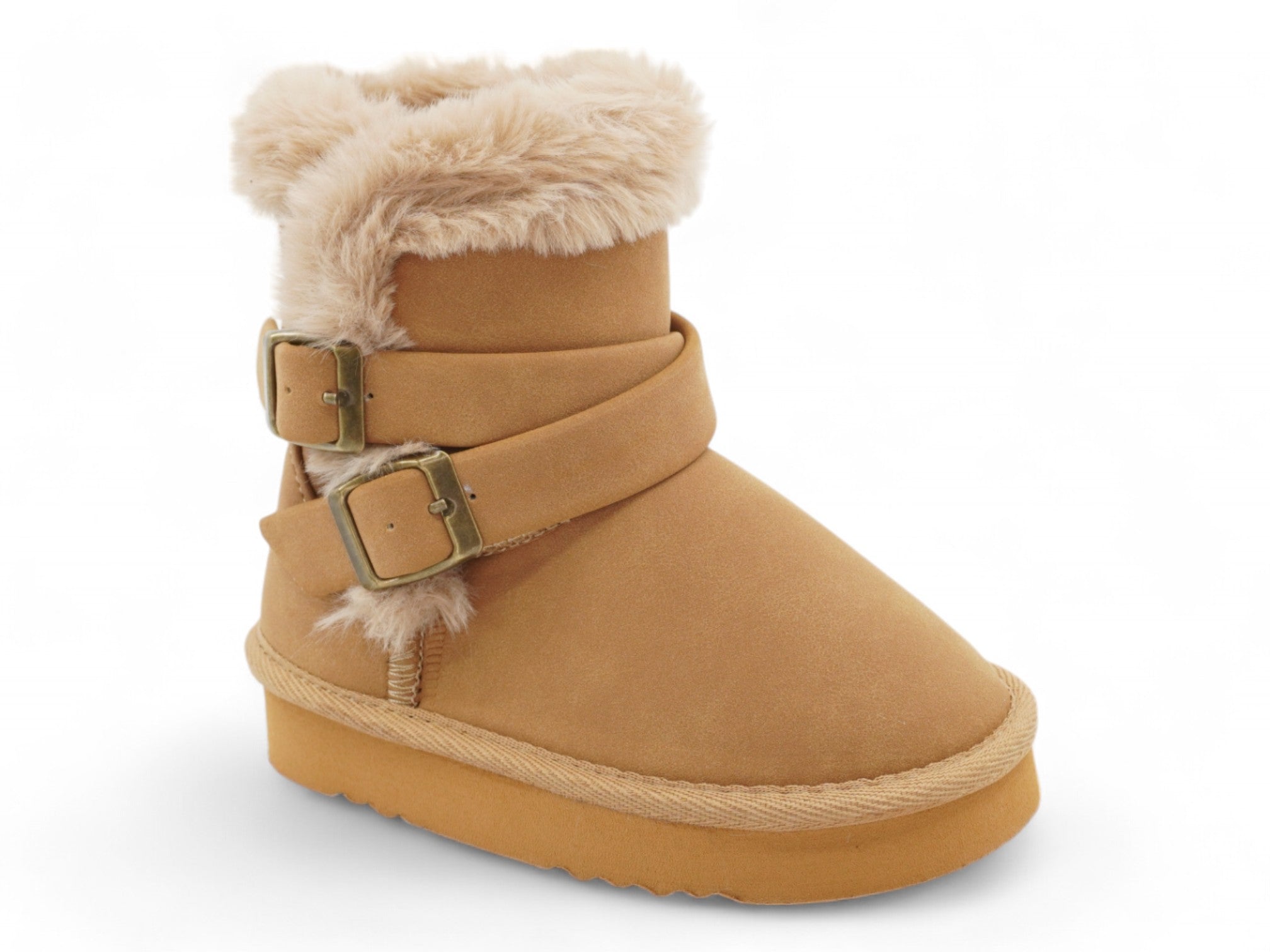 Toddler Tan Rita Fur Boot
