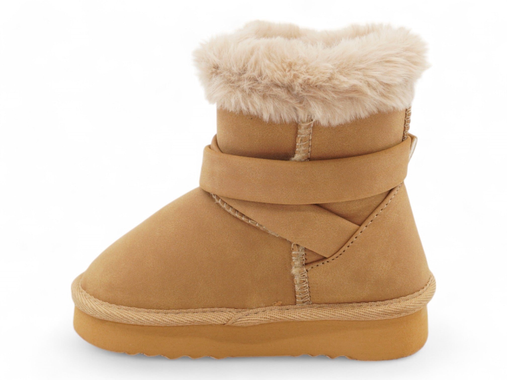 Toddler Tan Rita Fur Boot