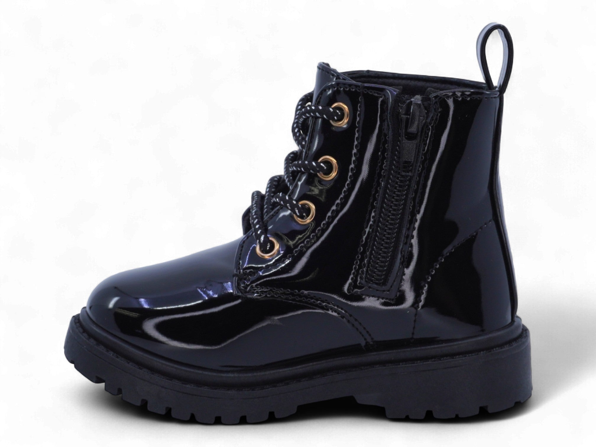 Toddler Black Patent Boots