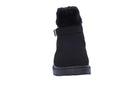 Toddler Black Buckle Fur Boot