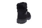 Toddler Black Buckle Fur Boot