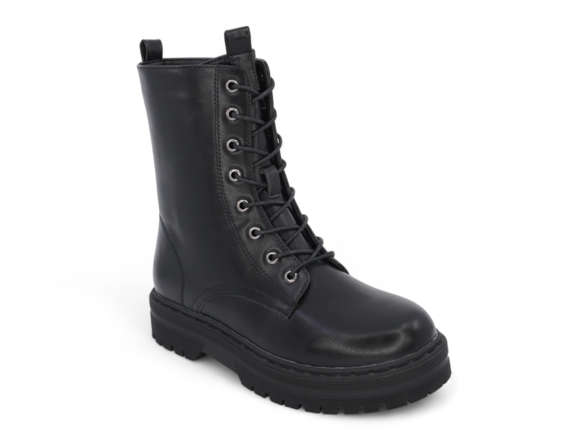 Girls Black Leni Combat Boot